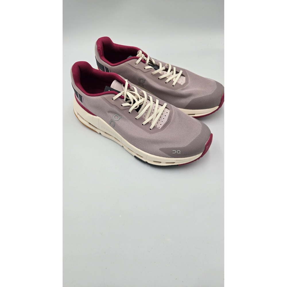 On Cloudnova Womens 9 Form Sneakers Lavender Burgundy Running Shoes Fade/Orchid